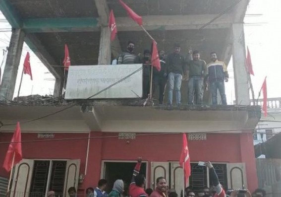 Thousands of Opposition Party Offices destroyed, set on fire under BJP Govt in 4 Years in Tripura: CPI-M Party starts Reopening of All Party Offices challenging Biplab Deb’s Goonda Raj Thousands of Opposition Party Offices destroyed, set on fire under BJP Govt in 4 Years in Tripura: CPI-M Party starts Reopening of All Party Offices challenging Biplab Deb’s Goonda Raj